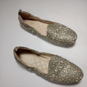 Cole Haan Women's Tan OS SnakeSkin Python Slip-on Loafers Size 8 1/2